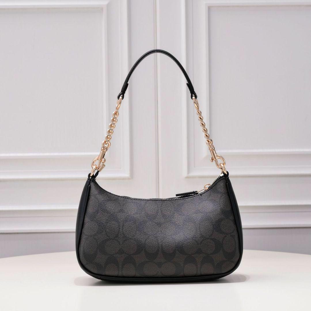 COACH Teri Shoulder Bag CA548 in Signature Canvas Brown