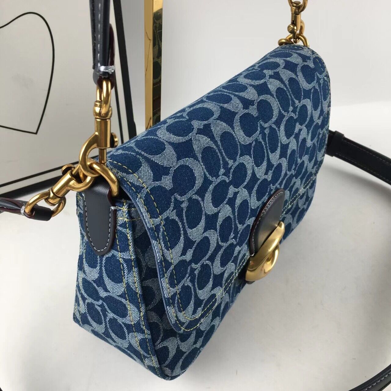 Coach CA105 Tabby Shoulder Crossbody Bag - Signature Denim ๐