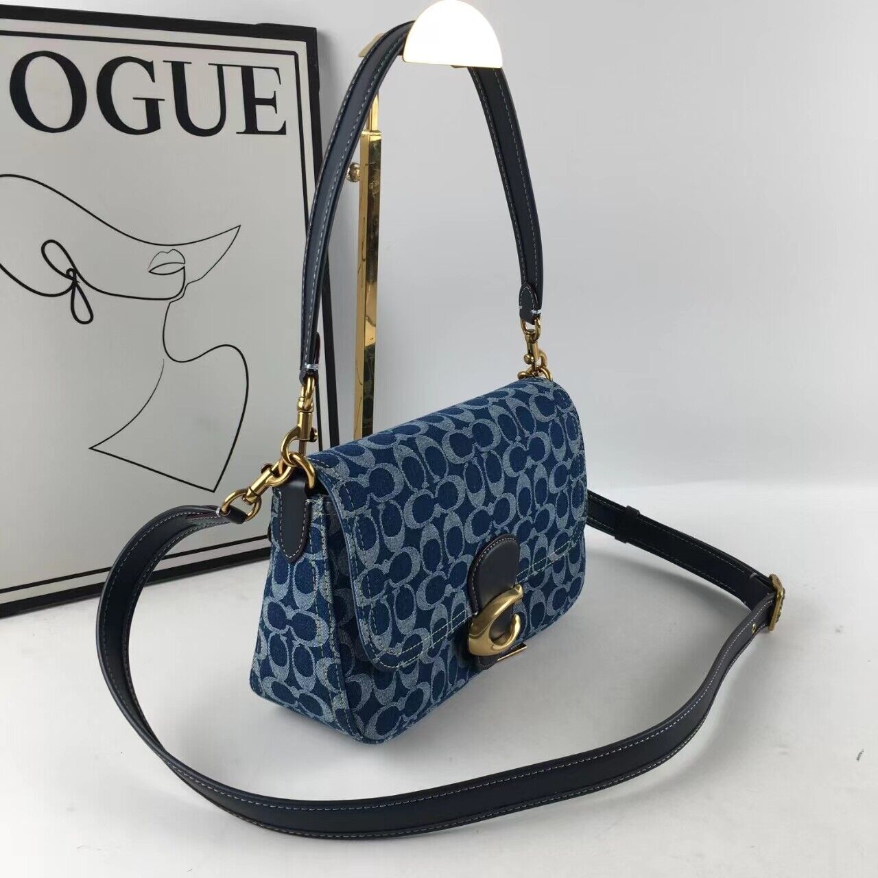 Coach CA105 Tabby Shoulder Crossbody Bag - Signature Denim ๐