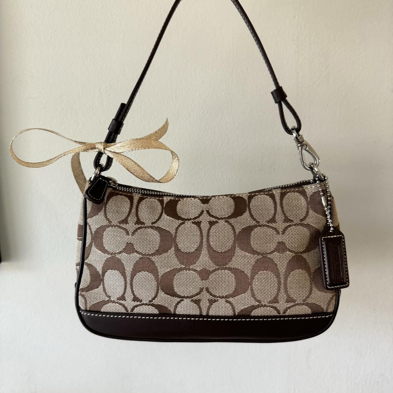 Coach Monogram Mini Baguette Bag