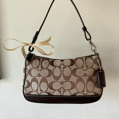 Coach Monogram Mini Baguette Bag