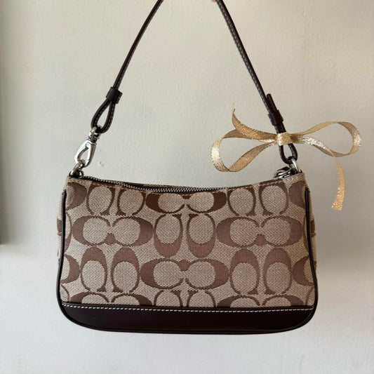Coach Monogram Mini Baguette Bag
