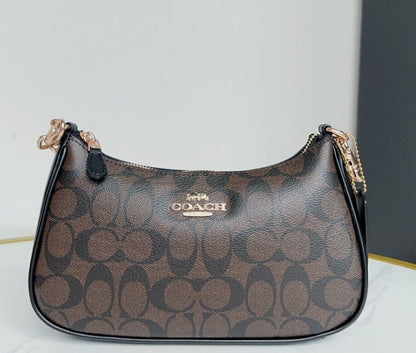 COACH Teri Shoulder Bag CA548 in Signature Canvas Brown